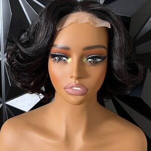 Wavy Hair Wig black
